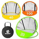 Golf Chipping Net Pop-Up Practice Nets with 3 Targets for Indoor Outdoor Backyard Golf Training Game