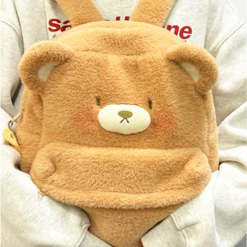 Plush Backpack for Kids Cartoon Bear Bag Cute Bags Stuffed Animal Backpack for School3