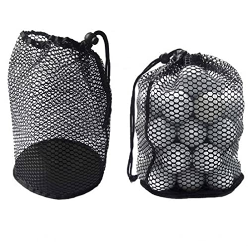 Sanfly Bolsas De Baile De Golf 2pcs Nylon Nylon Drawtring Storage Net Pouch Bolsas De Malla para Deportes Aire Libre, Grande Cover