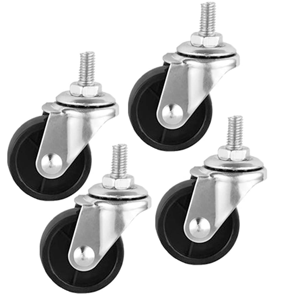 Roulette pivotante 38 mm LUNEZY M8 lot de 4 pour meubles