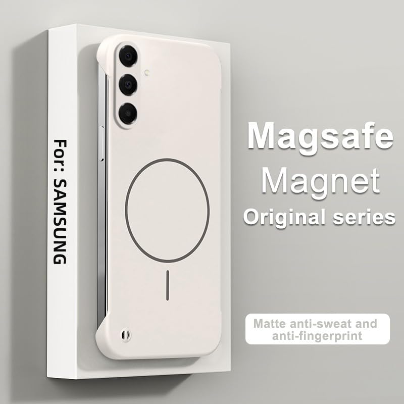 Étui rigide Xiaomi 17 Pro blanc à rabat magnétique sans cadre