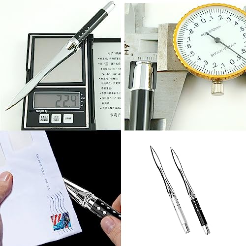 Brieföffner,Letter Opener aus Metall,Brieföffner aus Edelstahl Messer,Metall Brieföffner Messer,Briefumschlagöffner Messer,Letter Opener,Brieföffner Edel aus Metall zum Öffnen von Umschlägen,2 Stück