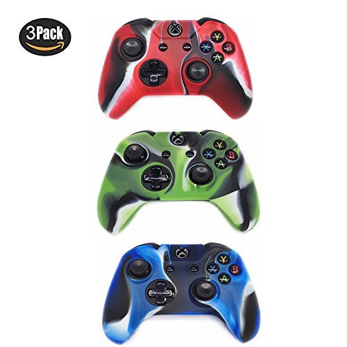 Controller Protective Case for Xbox One, CALLANY 3 Pack Soft Anti-Slip Silicone Controller