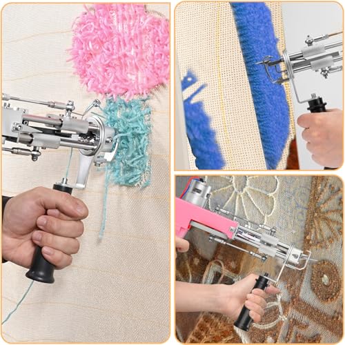 Image of 83 inch x 79 inch Large Marked Primary Tufting Cloth, Upgraded Overlocking Monks Cloth Punch Needle Fabric for Embroidery Rug Hooking Punch Needle, DIY Crafts, Needlework Fabric, Tufting Supplies