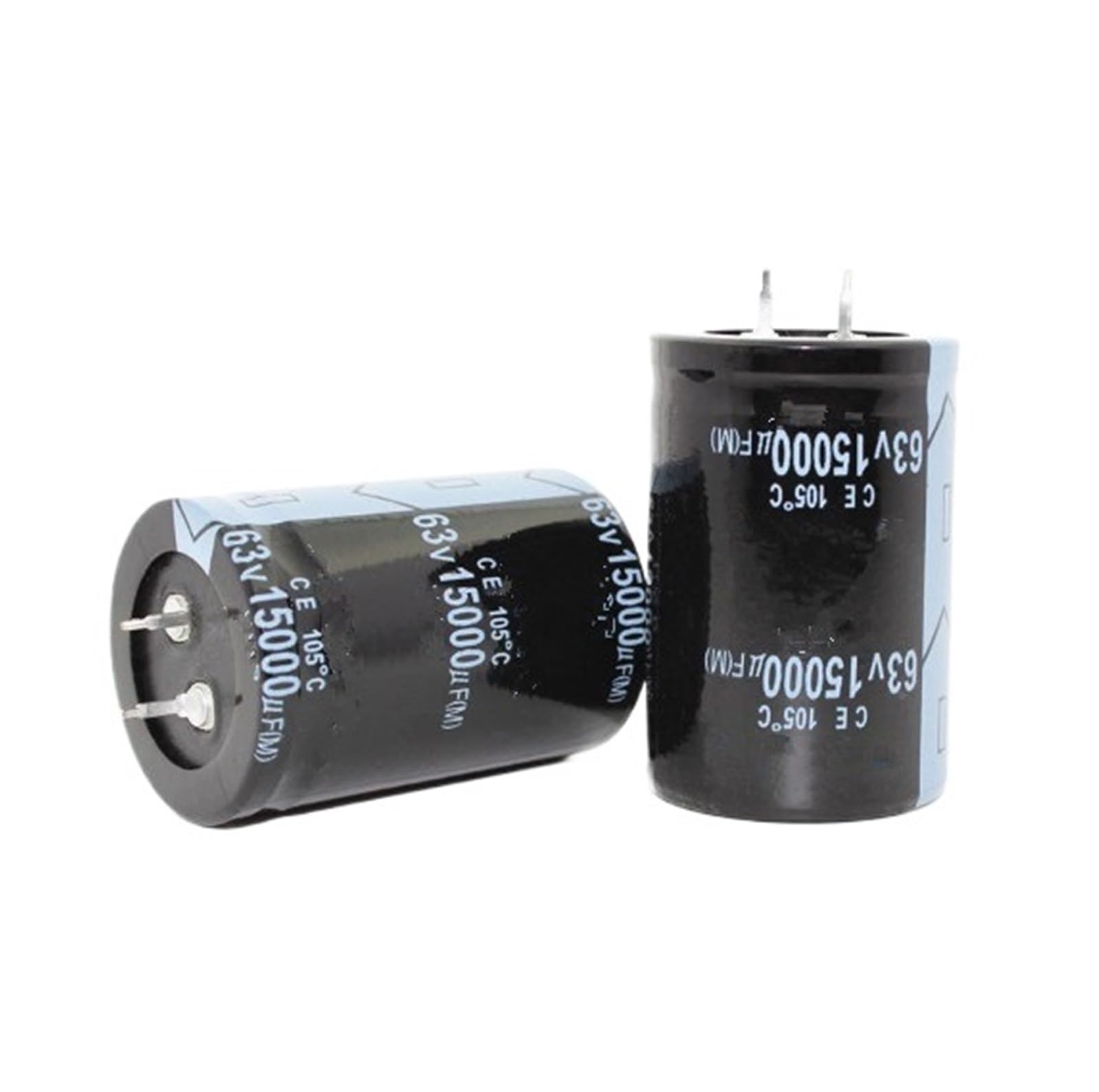 Condensateur 63V 15000 uF lot de 2 pièces 35x50mm pour filtrage audio