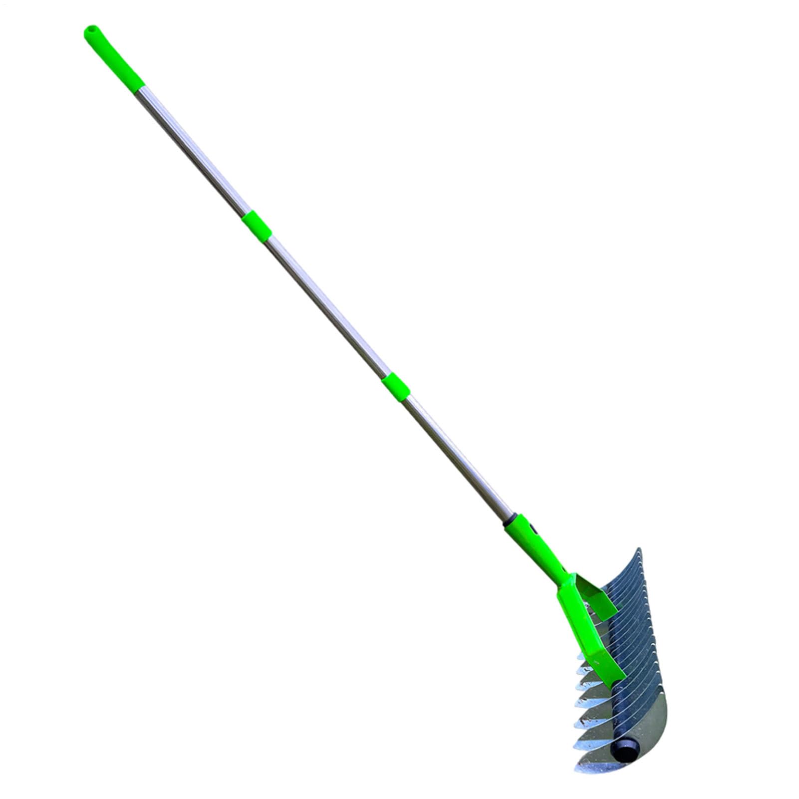 Rastrello da Giardino Attrezzo da Giardinaggio in Acciaio Resistente con | Per , Cortili e Aree Verdi Ideale per Cortili Terrazzi Balconi Viali Giardini