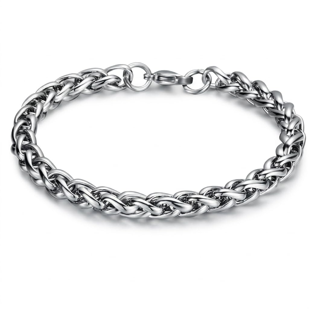 salty alpha Anti Tarnish Nonchalant Stainless Steel Bracelet for Men | Hand Bands for Boys | Wrist Bracelets for Man | Fashion Jewellery Accessories | Stylish Minimal Jewelry | Christmas, Marriage, Birthday | Gift for Valentine Day-picture-13