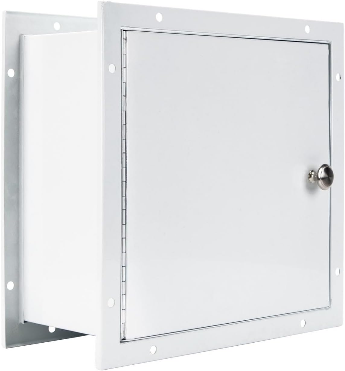 DIYTuning Specimen Lab Pass Thru Cabinet with Double Access Doors, Stainless Steel Surface, Recessed Specimen Pass-Thru Cabinet, Adjustable Flange