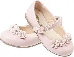 Sapatilha Infantil Branca com Laço de Flores para Meninas