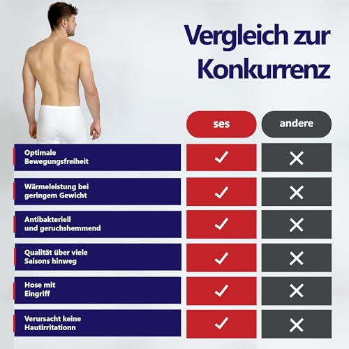 Pack de 2 caleçons longs hommes coton en côtes doubles SES - 6