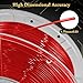 YOYI YOYI 3D Printer Filament, 95A TPU Filament 1.75mm, Flexible Filament, 0.8KG Spool,Dimensional Accuracy +/- 0.03 mm, Soft TPU Filaments of High Elasticity (Red)