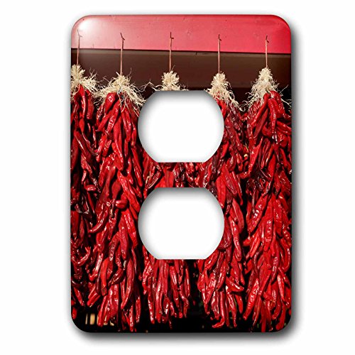 Plaque pour double prise de courant piments chili séchés au soleil Danita Delimont