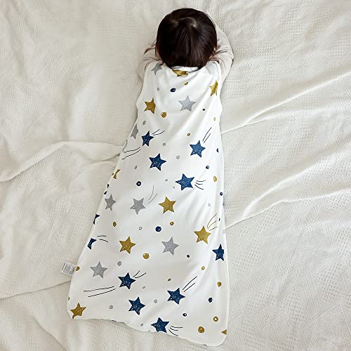 Image of HOUSABY Baby Wearable Blanket,Summer Cotton Sleep Sacks 1 Pack Unisex Toddler Sleeping Bag Sack, 0.5 TOG with 2-Way Zipper
