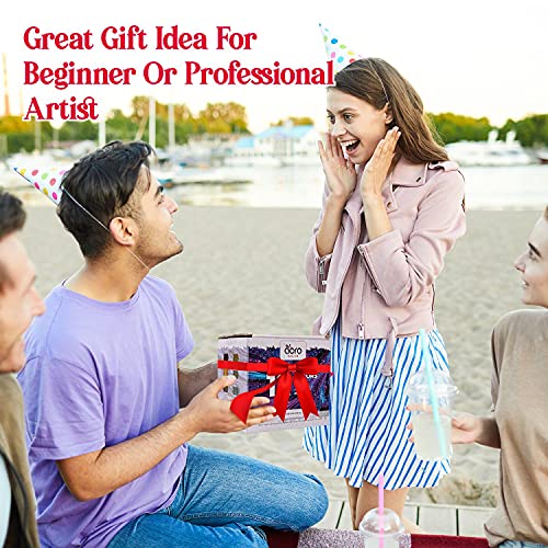 Acro Color Metallic Acrylic Paint Set | 12 Colors Rich Non Toxic Pigments For Artists Of All Levels (Kids, Beginners, Professional) Great Wood, Fabric, Bottles, Canvas, Stone 2Oz Tubes, Pack #TOP5