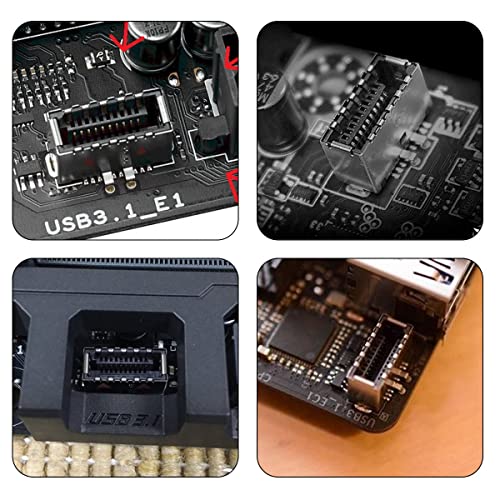 Adaptador USB 2.0 a PCI-E 1X cablecc con enchufe tipo E frontal para placa base 7