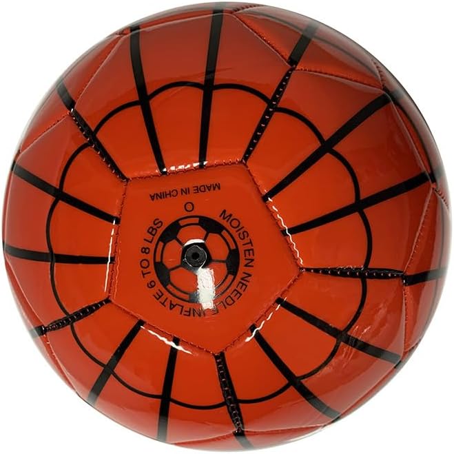 Bola de futebol Homem Aranha em couro sintético tamanho 5 Bola de futebol Homem Aranha em couro sintético tamanho 5