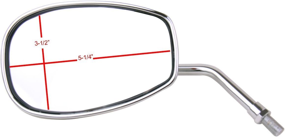 Chrome Motorcycle Rear View mirrors Compatible for 2006 Yamaha V Star 650 V Star 650 XVS650 Custom