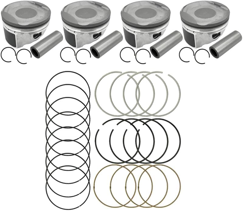 STD Engine Piston & Pin & Snap Ring Kit Fit for Toyota Camry RAV4 Corolla Matrix Scion xB tC 2.4L 2007-2013, Replace 9761321115 13011-0H031 13211-0H041-A0 13211-0H041-B0
