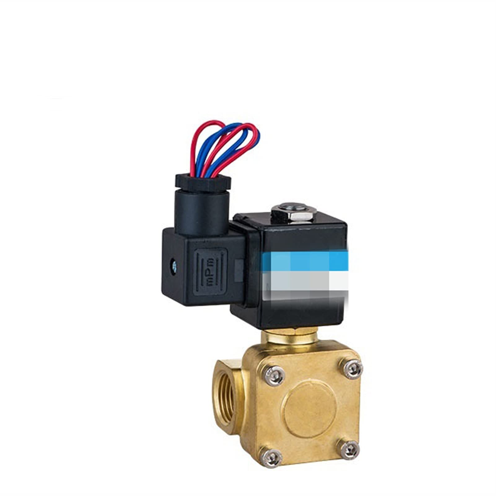 Válvula solenoide neumática Válvula solenoide de latón de dos posiciones Válvula de agua de válvula solenoide de acción directa de dos vías