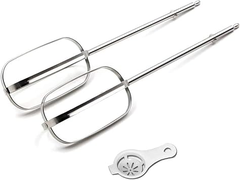 Electric Handheld Mixer Head, 2pcs Stainless Steel Mixing Rods, Compatible for Kenwood HM520/530/620/320,Compatible for Tefal Handheld Mixer Electric Mixer Replacement Attachment
