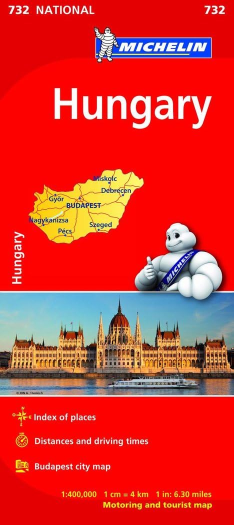 Hungary - Michelin National Map 732: Map (Michelin National Maps, 732)