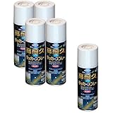 アサヒペン 高耐久ラッカースプレー 300ML クリヤ 【まとめ買い5缶セット】