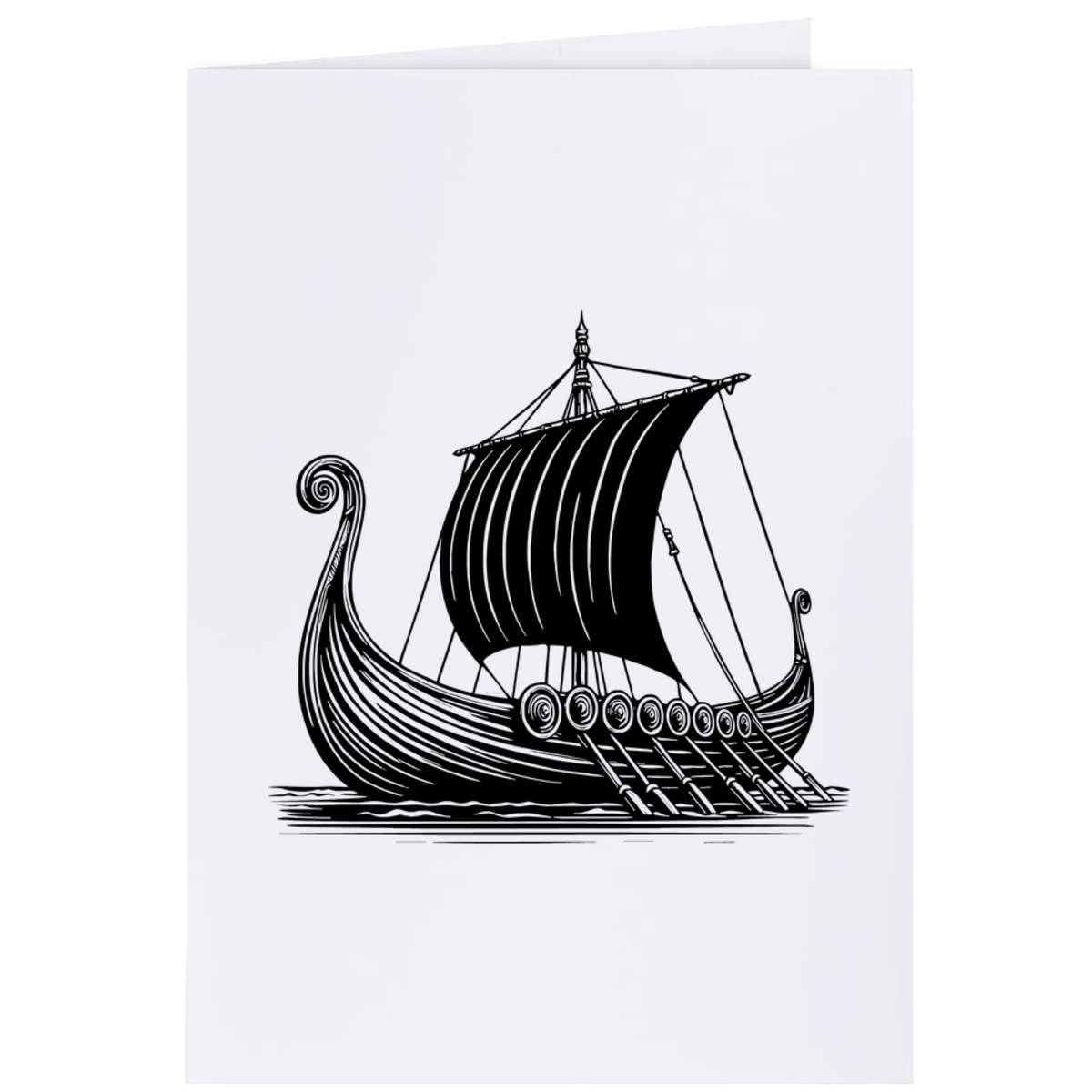 Azeeda 4 x 'Viking Longship' Gift Tags (GI00108562)