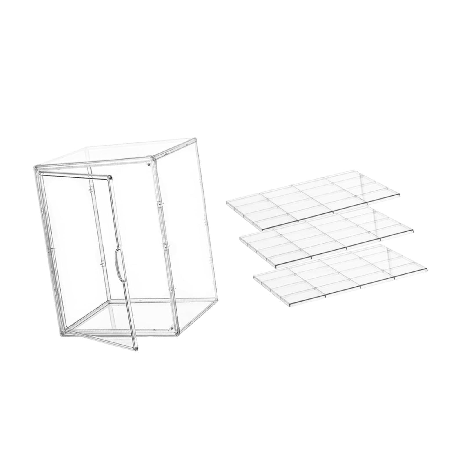 SM SunniMix Bakery Display Case Dessert Holder Tray with Clear Lid Bakery Organizer Cake Holder for Donut Birthday Weddings Fruit Platter