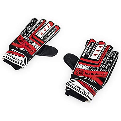 Luva Goleiro Campo Adulto Laranja Four Masters - PAR (Vermelho, M)
