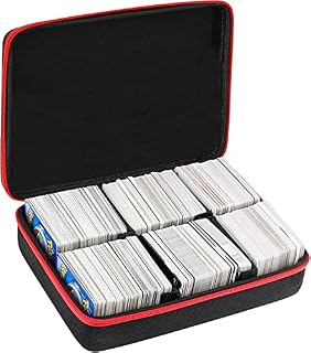 Cpano Travel Carrying Storage 1000 Card Case Compatible for PM/YuGiOh/C. A. H./Magic The Gathering Trading Card Game and All Other Card Games (Black)