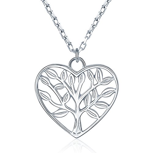 Collier pour femme coeur pendentif argent 925 or rose zircone