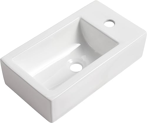 Miniatura 9 de SSLine Juego de tocador de baño independiente con fregadero armario de almacenamiento moderno de 24 pulgadas con puerta fregadero de cerámica