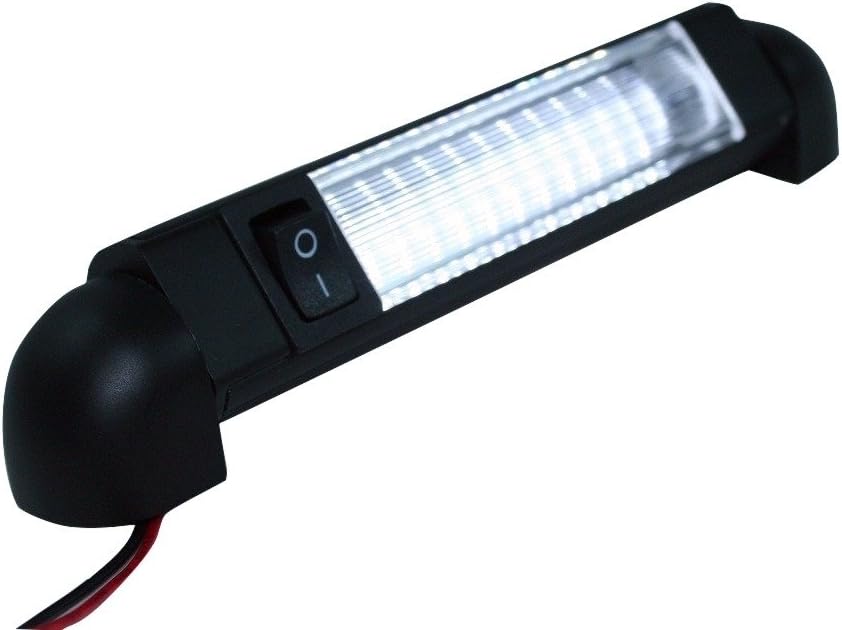 LED Bar Light - Pivoting, Water Resistant 12 Volt DC LED Courtesy Convenience lamp, 6" with on/Off Switch