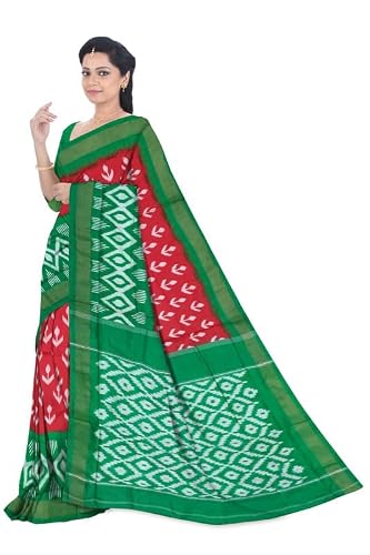 Viswaveda green pochampally silk saree – image 2