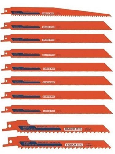 Preisvergleich Produktbild Bahco 08RECIPSET10 Säbelsägeblätter Sandflex Satz 10-teilig, 150mm