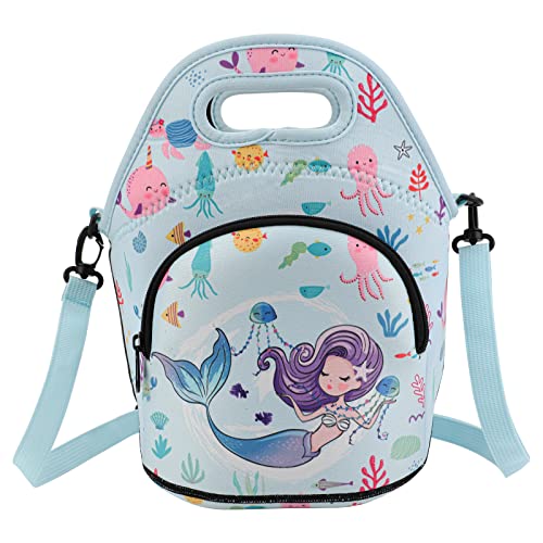 JUPSK Bolsa de Almuerzo para Niños, Bolsa Térmica de Almuerzo Portátil de Neopreno para...