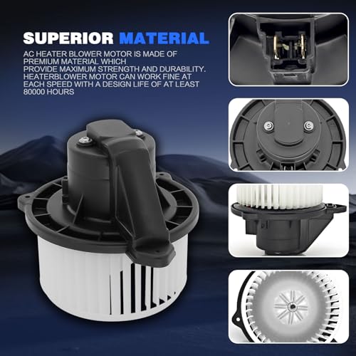 Image of AC Heater Blower Motor 700012 Replacement for 2002-2008 Dodge Ram 1500 /2003-2009 Dodge Ram 2500 /2003-2009 Dodge Ram 3500 /2009-2010 Dodge Ram 4500 /2002-2004 Jeep Grand Cherokee 5012701AB, PM9198