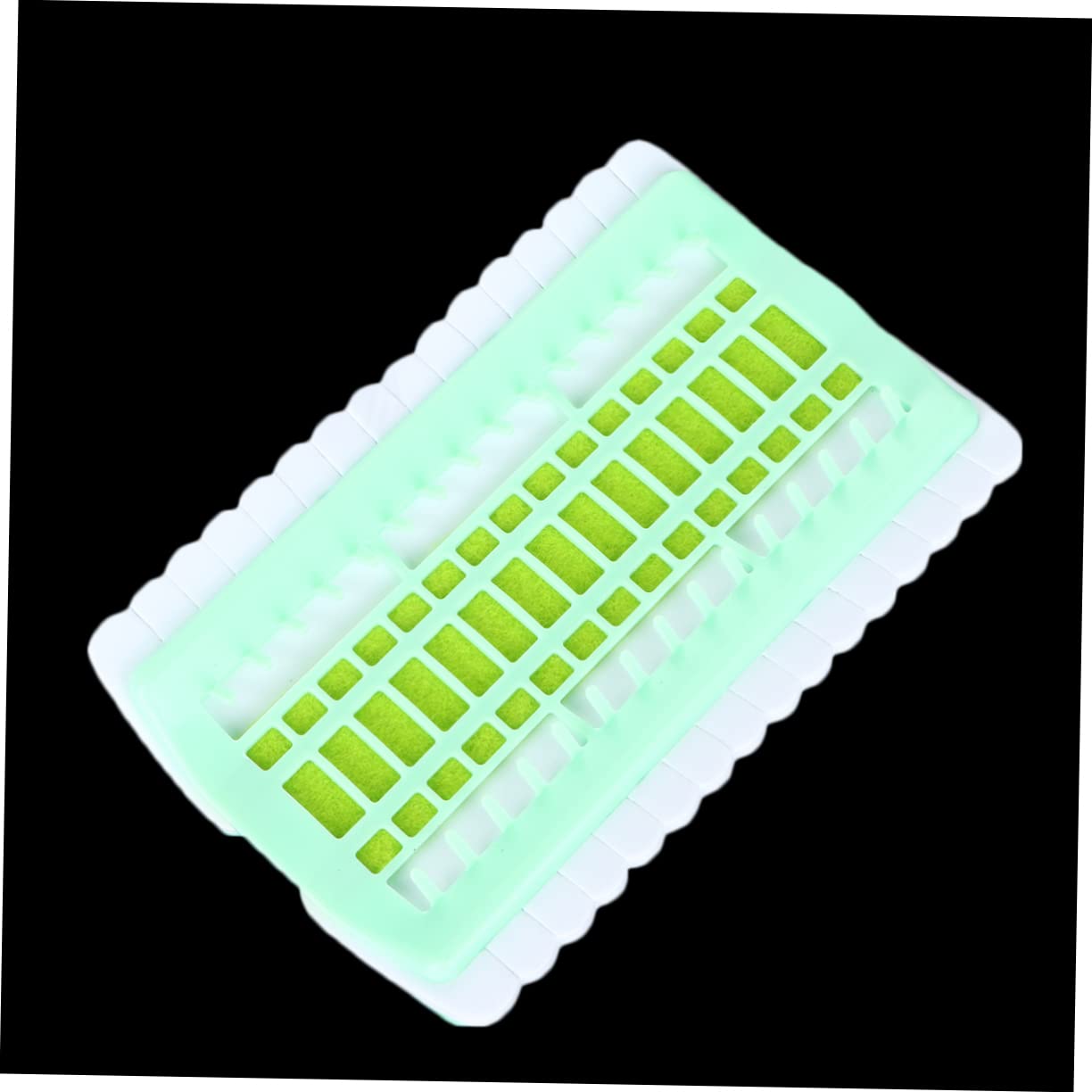 ARTIBETTER Mini Cable Organizer Embroidery Floss Holder Cross Stitch Thread Organizer Thread Cards for Crossstitch 30 Holes