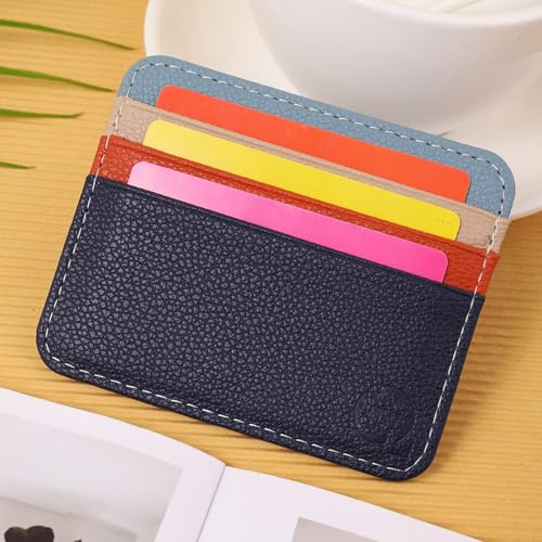 Card Holder for Everyday Essential PU Leather Wallet Purse Holds Multiple Cards for Business Travel And4