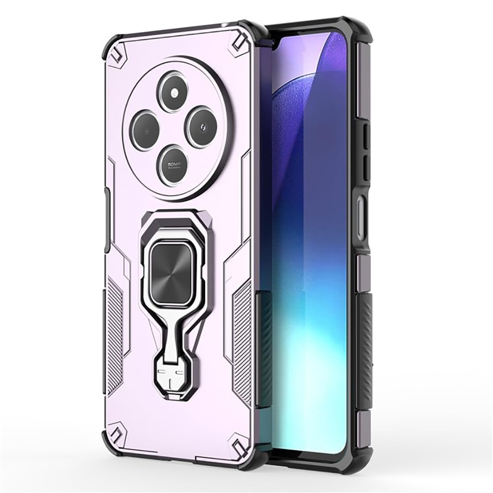 Amazon Brand-Solimo Defender Case | Rotating Ring Holder & Kickstand | Military Grade Armor | 360 Degree Protection Back Cover for Mi Redmi A4 5G / 14C 5G / 14R 5G / Poco C75 5G / M7 5G (Purple) Amazon Brand-Solimo Defender Case | Rotating Ring Holder & Kickstand | Military Grade Armor | 360 Degree Protection Back Cover for Mi Redmi A4 5G / 14C 5G / 14R 5G / Poco C75 5G / M7 5G (Purple)