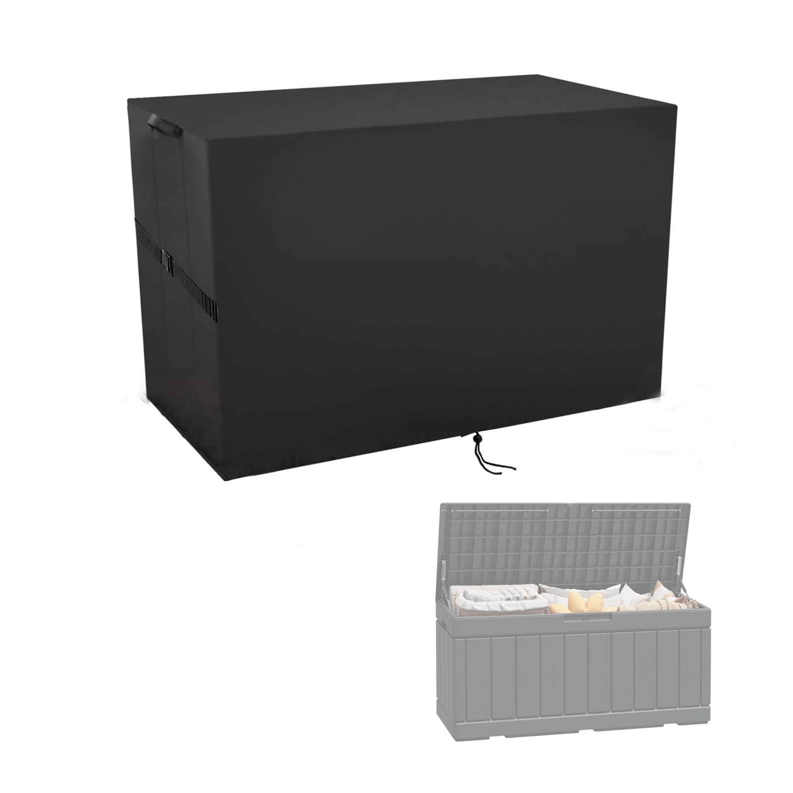Aidetech Outdoor Storage Box Cover for Greesum 82 Gallon Resin Deck Box