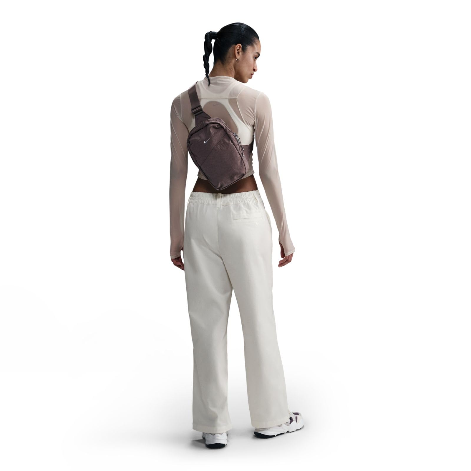 Nike Sportswear Collection Hose aus Twill mit mittelhohem Bund (Damen), HF9430