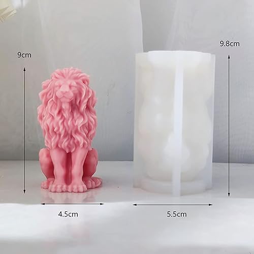 Miniatura 6 de Molde de vela de león 3D molde de jabón de león molde de silicona para velas de resina molde de arcilla molde de vela hecho a mano molde de jabón