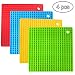 Produktbild BESLIME Silikon Topfuntersetzer - Quadrat Topflappen Multifunktional rutschfeste Wabenmuster Silikon Hitzebeständig Topfuntersetzer, 4pcs