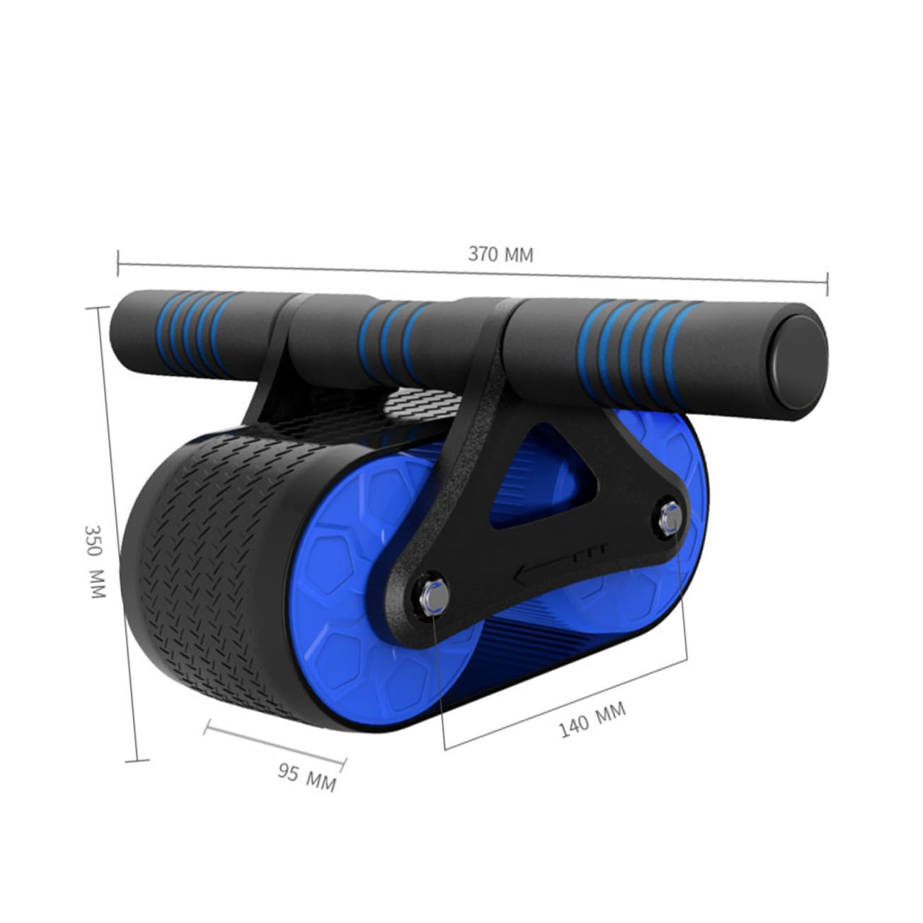 TOYANDONA Ruota Addominale Fitness con Impugnatura in Gomma Abs Design Ruota Spessa per Allenamento Core Completo Attrezzo Palestra Casa Uomo Donna Roller Addominali Silenzioso per Perdita