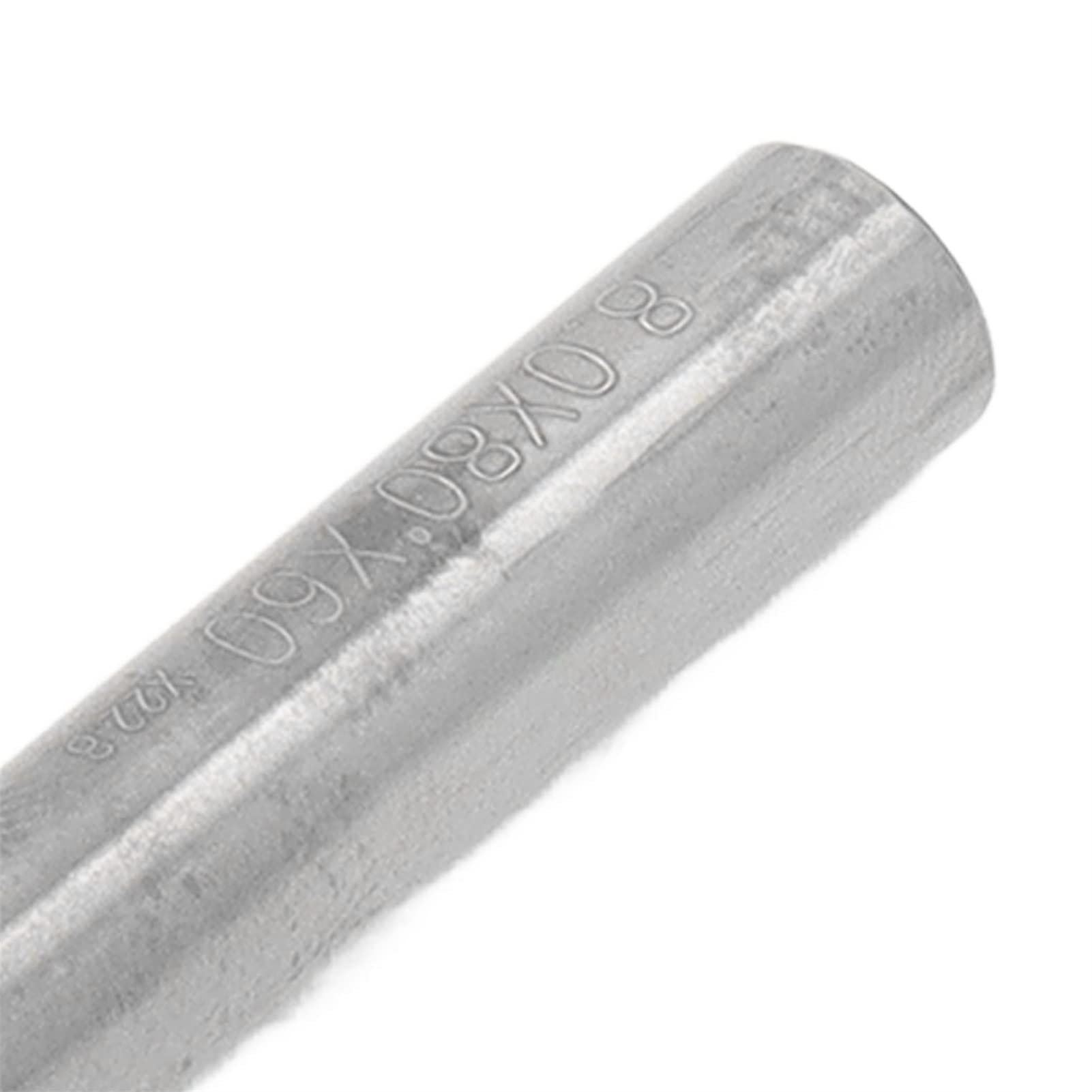 CHICIRIS Fräser, 4-schneidiger Schwalbenschwanz-Schaftfräser mit Universellem Geradem Schaft, Hartmetall-Schneidwerkzeug für Edelstahl, Kohlenstoffstahl, Gusseisen (80 Grad)