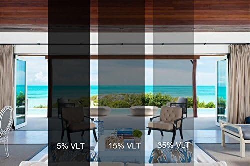 Sugo Premium Privacy Reflection Window Tint Film Energy Saver (3X12 FEET, 15% VLT)