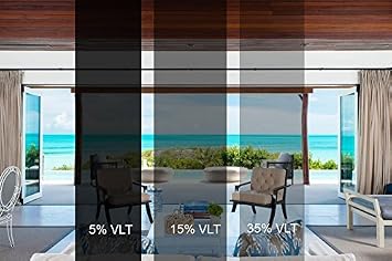 Sugo 3FT x 50FT Premium One Way Mirror Privacy Reflection Window Tint Film Energy Saver 15% VLT
