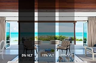 Sugo Premium Privacy Reflection Window Tint Film Energy Saver (3X12 FEET, 15% VLT)