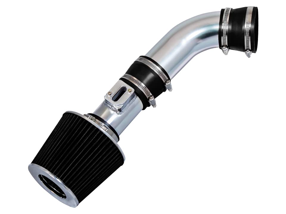 Rtunes Racing Short Ram Air Intake Kit + Filter Combo BLACK Compatible For 08-12 Colorado 2.9L L4/3.7L L5